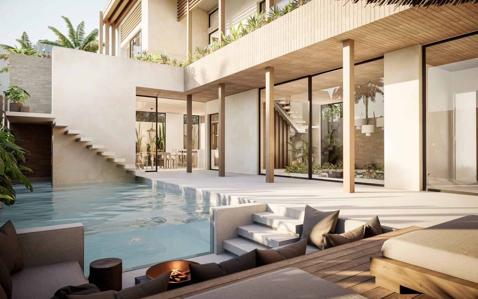 MODERN JAPANDI 4 BEDROOM VILLA FOR SALE LEASEHOLD IN UMALAS BE-1471 